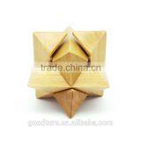 2015 Hot Sale Wooden IQ Intelligent Puzzle Magic Puzzle Kongming Lock Brain Teaser Model Number GAD1078 thumbnail-4