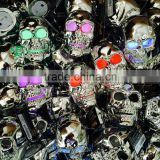 Shenzhen factory making good quality electroplate metallica skull LED lamp