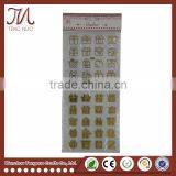 Butterfly Hole OPP Packing Gold Stamp Sticker Printing Sticker