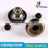Hot Sale Chinese Style Adjustable Cheaper Embossed Logo Alloy Jeans Button thumbnail-1