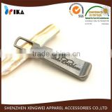 custom concave logo metal zipper puller zinc alloy zipper puller