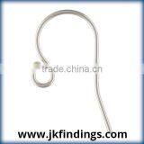1/10th Silver Filled Jewelry Findings: Ball End Ear Wire (0.66mm) SPAT thumbnail-1