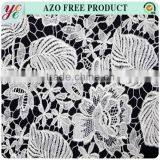 Leaf Design Chemical 100 Polyester Embroidery Lace Fabric for Bridal thumbnail-4