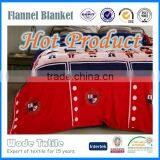 China Market Cartoon Print Flannel Fleece Baby Blanket thumbnail-1