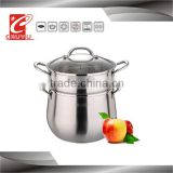 hot new products stainless stock pot with large stainless steel steamer