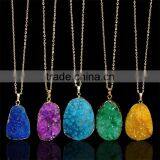 Express Hot Selling Gemstone Necklace Gold Stone Necklace thumbnail-2