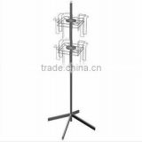 Rolling 4 Tier Metal Calendar Display Holder Stand Language Option French