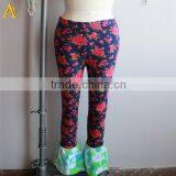 Eco Friendly Tie Dye Festival Floral Print Flare Bell Bottom Bloomer Leggings thumbnail-1