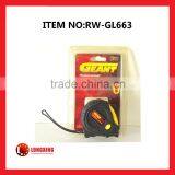 Factory Supply High Quality & Low Price Rubber Covered Carbon Steel Measuring Tape/tape Measure