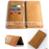 Universal Wallet Genuine Leather Double Phone Case Cover Pouch Bags for Samsung Galaxy Note A J E S 1 2 3 4 5 6 7 I9220 Pocket thumbnail-1