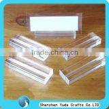 High Polished Acrylic Display Holder With Cnc Milled Slot Acrylic Screen Holder