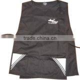 Blue Cobbler Apron With Front Pockets and Adjustable Side Ties thumbnail-3