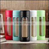 BPA-Free Glass Water Bottle With Lid Protable thumbnail-5