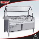 Commercial Restaurant Stainless Steel Kitchen Equipment 4 Pan Buffet Bain Marie (food Warmer) thumbnail-1