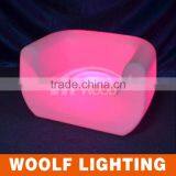 Club Hotel Color Changing LED Bar Illuminated Sofa