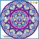 Custom Large Round Donut Beach Towel Printed Cotton Sunscreen Shawl Beach Mat thumbnail-1
