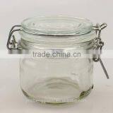 Mini Round Sealed Transparent 200ml Clip Top Jar thumbnail-1