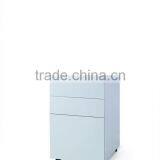 3 Drawers Metal Cabinet Pedestal Without Top Desk Cabinet thumbnail-3