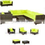 Flat PE Wicker Sofa Set