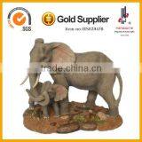 Hand Carved Elephants,Hand Carved Elephants Indian,Elephant Caved Resin Statue thumbnail-1