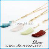Wholesale Jewelry Natural Gemstone Faux Druzy Pendant Necklace For Women thumbnail-1