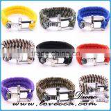 Outdoor Wholesale Paracord Survival Bracelet With Bottle Opener Buckle thumbnail-1