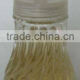 Mini Clear Cylinder Glass Tomato Sause Dispenser With Plastic Lid thumbnail-1