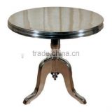 nickle plated metal coffee table