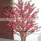 SJZJN 307 Mini Fake Pink Peach Tree for Home Decoration /Mini Bonsai Pink Peach Tree thumbnail-4