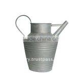 AWV Galvanized Zinc Vase,Galvanized Zinc Watering Can , Zinc Pot Planter, Zinc Planter for Gardening and Household thumbnail-1