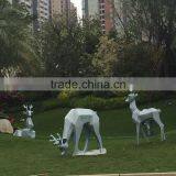 FRP Reindeer Landscape Sculpture thumbnail-1