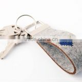 New products hot selling wholesale alibaba lighter shape key ring promotional gift craft fabric felt drum keychain made in China
