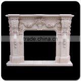 Indoor Home Decor Hand-carved Marble Fireplace Surround thumbnail-3