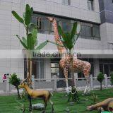Resin Craft Life Size Fiberglass Giraffe Statue for Sale thumbnail-1