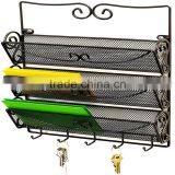 2017 Wholesale Wall Letter Holder, Letter Holder & Key Rack for Office, Kitchen-Wall Mount, Bronze thumbnail-2