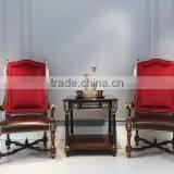 Handcarved Classic Elegant European Style Stripe Pattern Wood Console Table for Living Room and Dining Room BF12-05314d thumbnail-5