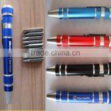 multifunction 6/8/9/bit screwdriver aluminium pen style kit