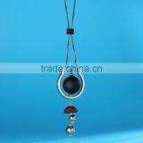 Large Ball Hoop Pendant Necklace Geometric Pendant Long Necklace Korea New Design Sweater Necklace thumbnail-4