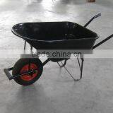 Metal Garden Flower Cart Tool Power Wheel Barrow With Axle Rubber Wheel thumbnail-2