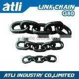 High Tensile G80 Guaranted 100% Iron Black Painted Link Chain thumbnail-1