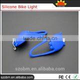 Blue Bicycle Headlight Silicone Bike Light For Safety Travel thumbnail-2
