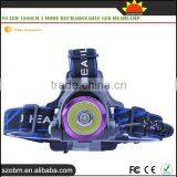 Comfortabel Wear Outdoor Headlight XM-L T6 Led 1800Lm 3 Mode High Power Led Headlamp thumbnail-3