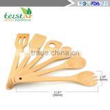 Solid Wood Cooking Spoons and Spatulas Non Stick Wooden Spoon Set Cooking Utensil Set thumbnail-2