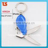 2014 Mini Cute Design LED Metal Utility Keychain Gift Knife K902A