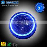 LED 7" Round LED Replacement Headlamp LED Sealed Beam Headlight DOT Certified Driving Light thumbnail-1