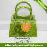 wholesale sunflower hangbag design Moss Flower Pot for garden