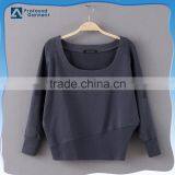 Cotton Pullover Custom Latest Design no Hood Wholesale Ladies Sweatshirt Crewneck Women Manufacturer Blank thumbnail-1