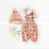 Organic Cotton Wholesale Baby Clothes Fruit Printed Newborn Jumpsuit thumbnail-3