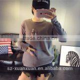 Hot Women Embroidery Pattern Your Own Design Cartoon Sweater thumbnail-3