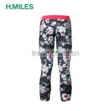 Quick Dry Sublimation Printed Ladies Gym Running Leggings Shiny Seamless Yoga Pants thumbnail-2